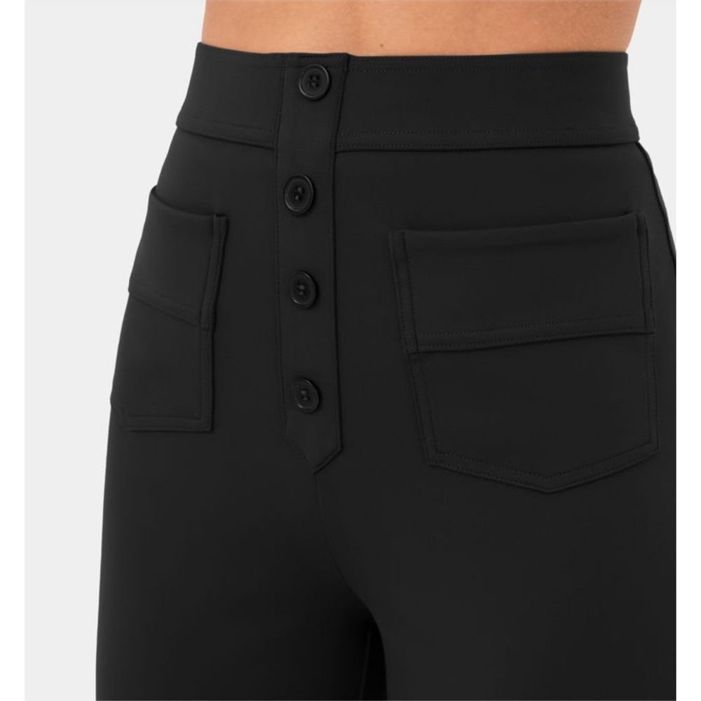 Halara High Waisted Straight Leg Pants Black Size M - Picture 4 of 10